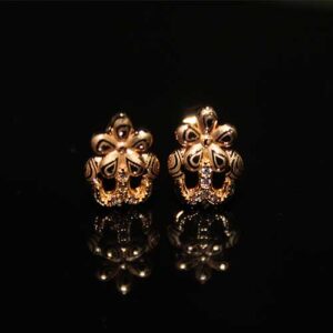 Total Fashion Tiny Flower Butterfly Shaped CZ Earrings