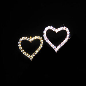 Lovely Heart Shaped CZ Stud Earrings