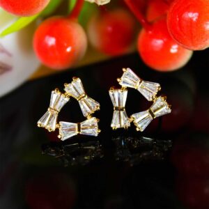 Beautiful Bow Tie Stud Earrings