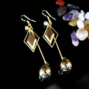 Amazing Gold Plated Ball Dangler Earrings