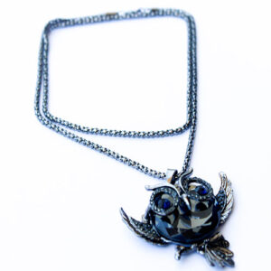 Trendy OWL Black Metal Chain - Image 2