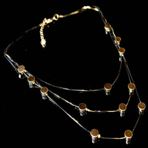 Trendy Western Chain with Round Gold Dots