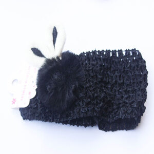 Cute Rabbit Hair Band - Black