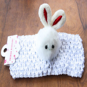 Cute Rabbit Hair Band - White