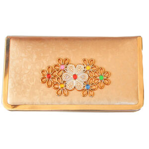 Beautiful Shiny Golden Party Wear Wallet