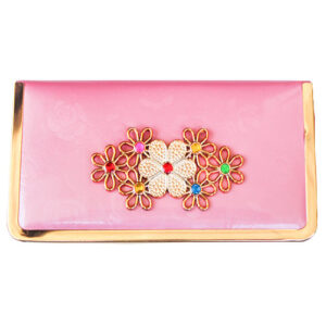 Beautiful Shiny Pink Party Wear Wallet