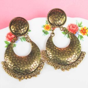 Chandbali Gold Earrings- Lite weight