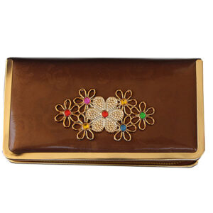 Beautiful Shiny Brown Party Wear Wallet