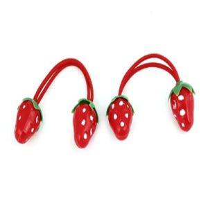 Red Strawberry Shaped Elastic Hair Band for Girls