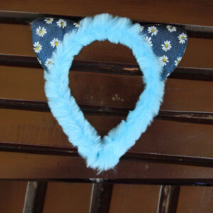 New Fashion Cat Ears Girl Hairband Sky Blue