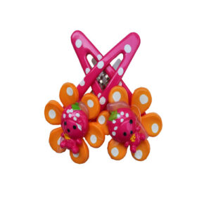 Cute Sunflower Design Pink and Orange Elastic Hair Band for Girls