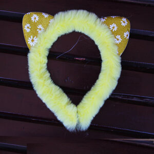 New Fashion Cat Ears Girl Hairband Yellow