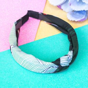 Cute Designer Green Stripes Hair Band