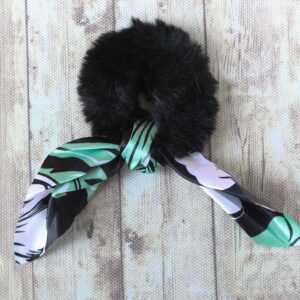 Ultra Soft Cute Bow Tie PontTail Scrunchie Hair Band Black