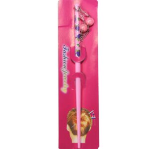 Multicolour Baby Pink Handcrafted Ball Hair Juda Bun Stick