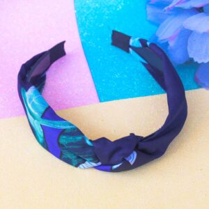 Latest Designer Green & Navy Blue Hair Band