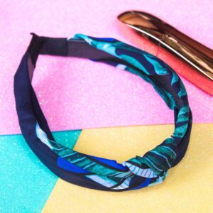 Cute Designer Black & Green Hair Band