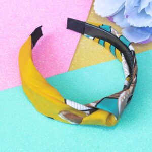 Cute Designer Yellow Funky Hair Band