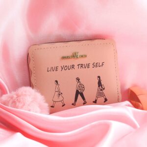 Cute High Quality Mini Wallet with Baby Pink Pompom for Girls