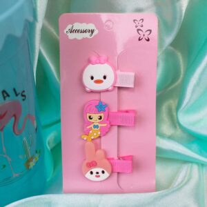 Imported High Quality Cute Duck Mermaid & Rabbit Design Kids Hair Clips