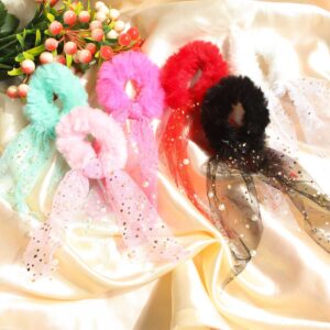 Alluring Trendy Designer Star Net Scrunchies