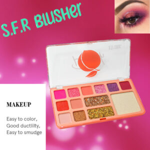 s.f.r color Sweet Peach 14 Multicolor Eyeshadow Pallete Box - Matte,Shimmer & Glitter - Image 2