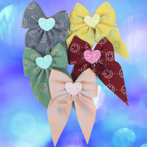 Heart Bow Clips Hairpins for Girls