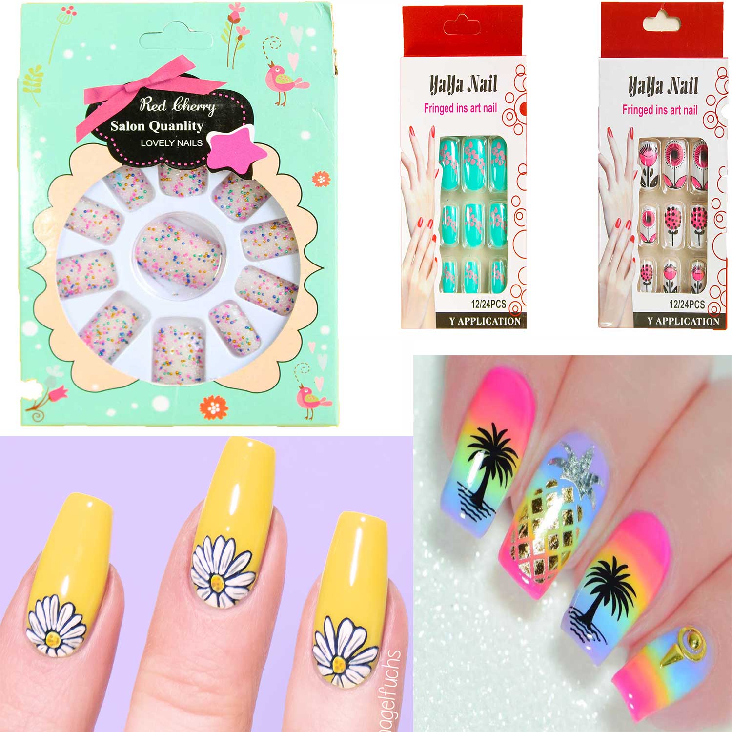 Buy CartKing Artificial Reusable Nails Set With Glue(Small), Extreme Upper  Arch For a Dramatic Look, Empress Curve, Perfect For Nails Extension -100  Nails & 10ml Glue FREE Online at Low Prices in