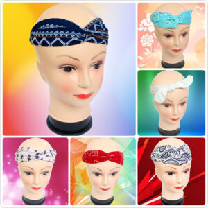 Trendy Designer Cross Head Wraps