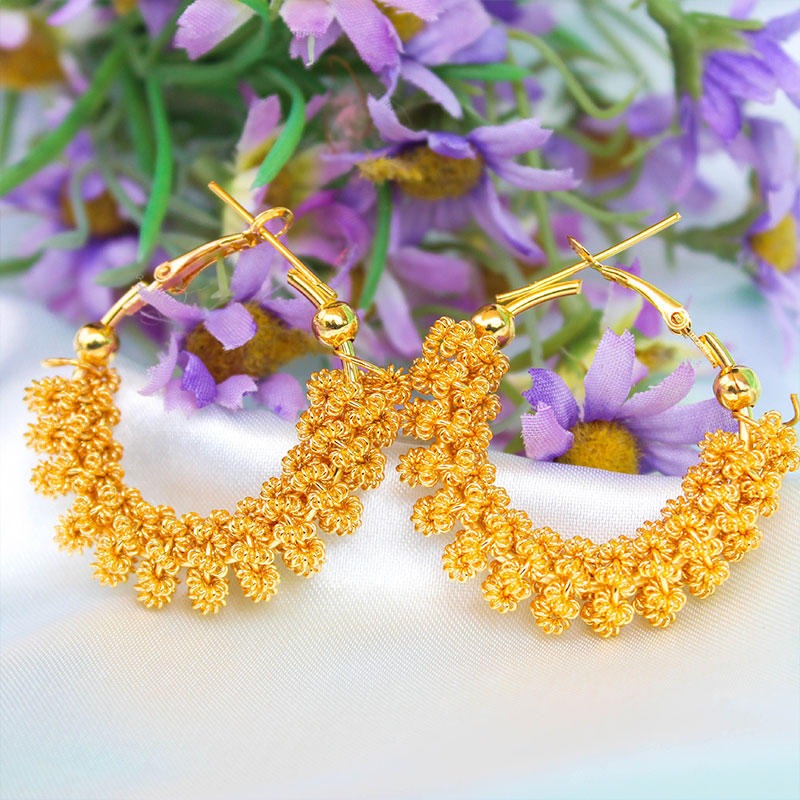 Anielle flower hoops Earrings – The Songbird Collection