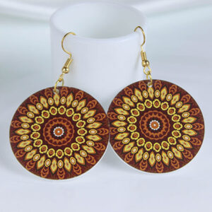 Trendy Designer Clourful Earrings - Mustard