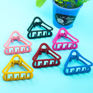 Ultra Trendy Soft Triangle Shaped Matte Hair Clips