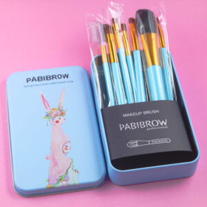 PABIBROW Premium Grade Multipurpose Makeup Brush Set - Sky Blue