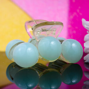 Korean Style Spring Green Pearl Hair Clip