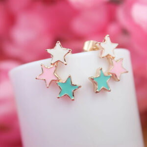 Triple Star Stud Earrings