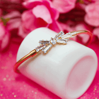 AD Stone Bow Tie Bracelet